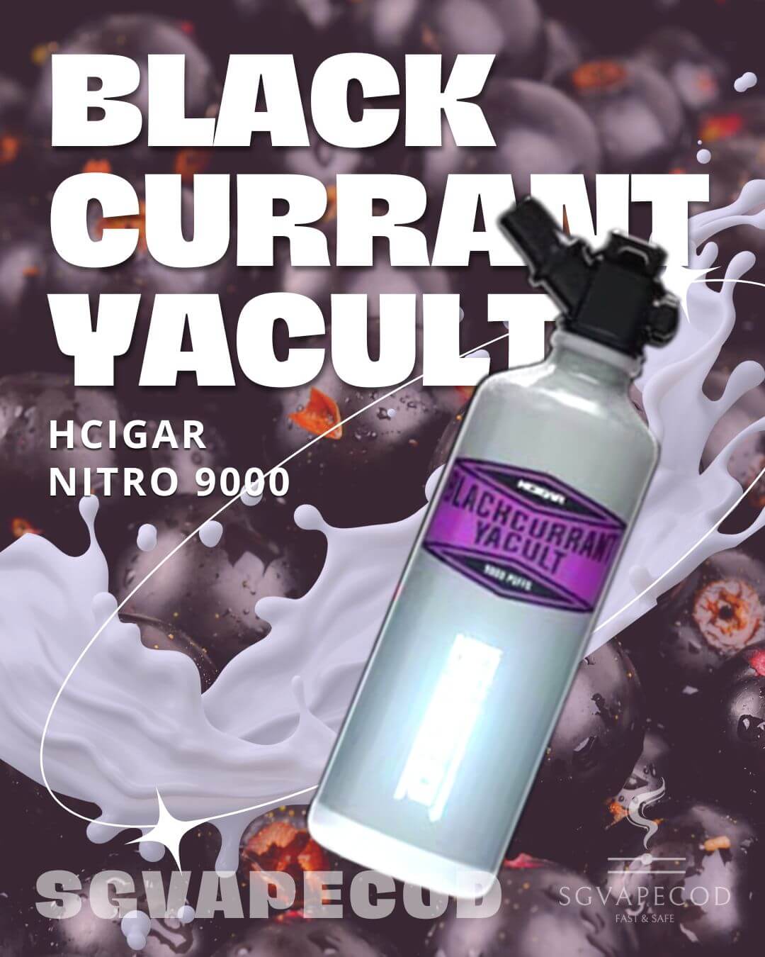 Hcigar Nitro 9000-Blackcurrant Yacult