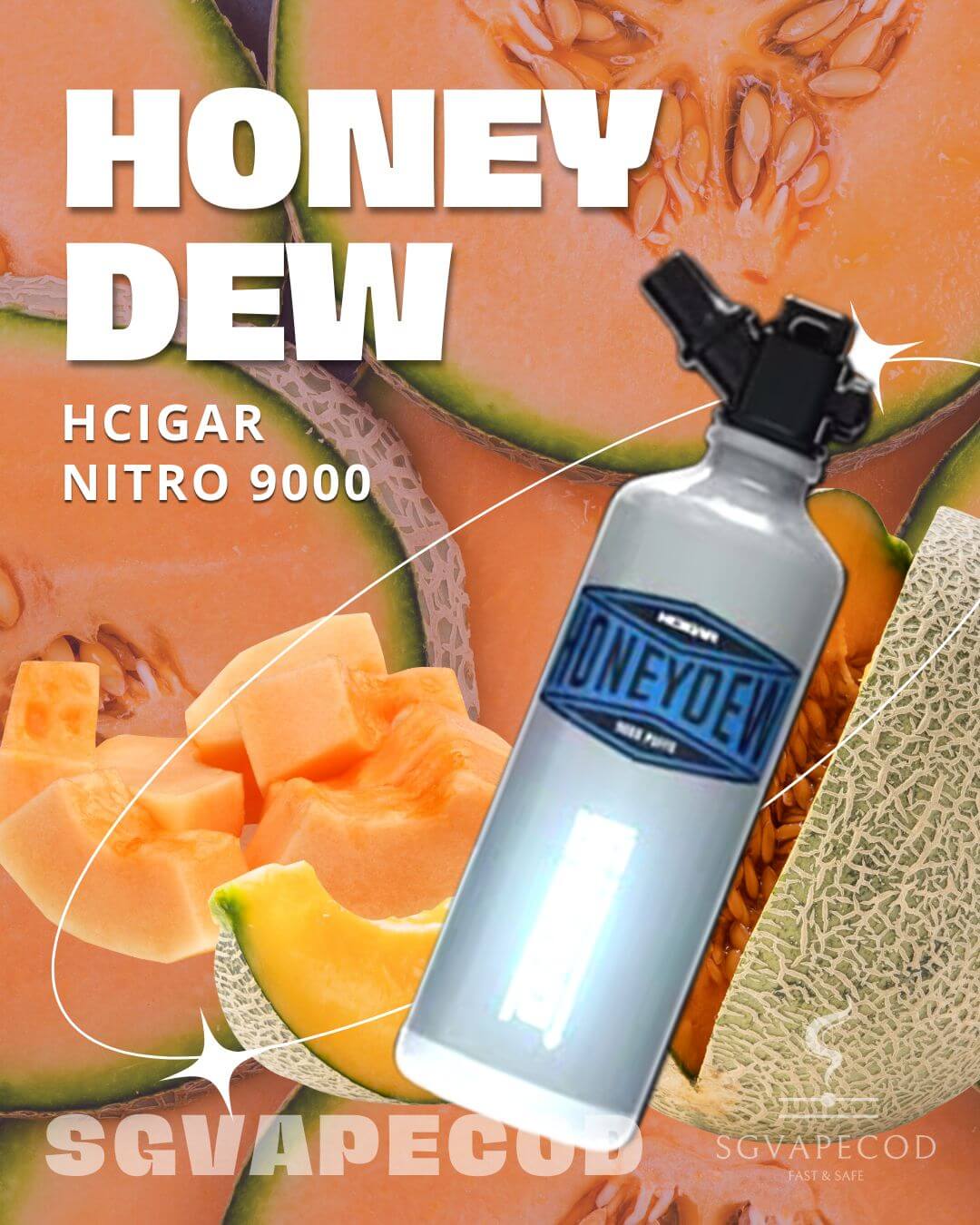 Hcigar Nitro 9000-Honeydew