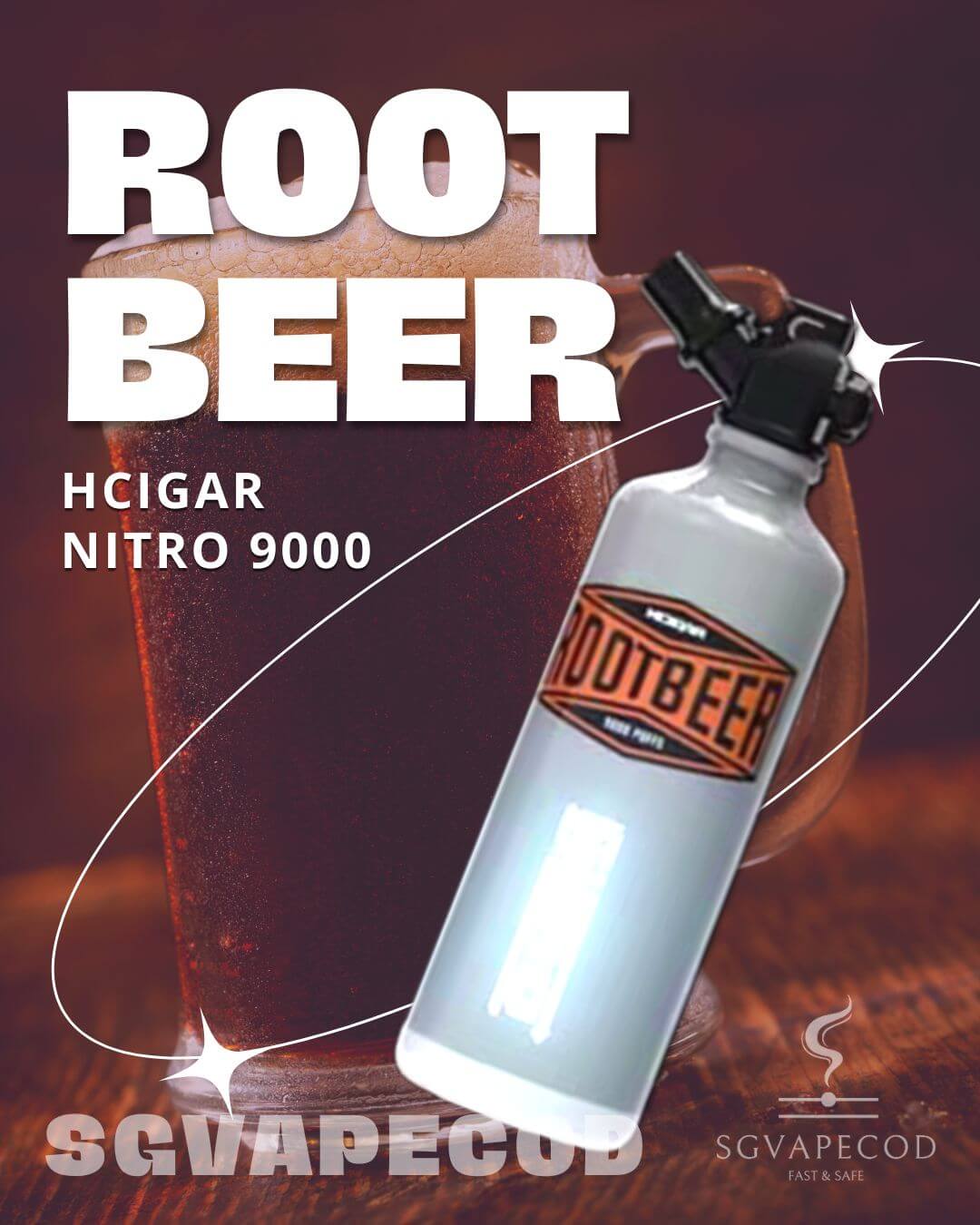 Hcigar Nitro 9000-Rootbeer
