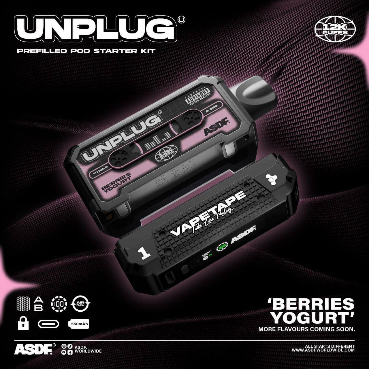 vapetape-unplug-12000-berries-yogurt-(SG VAPE COD)