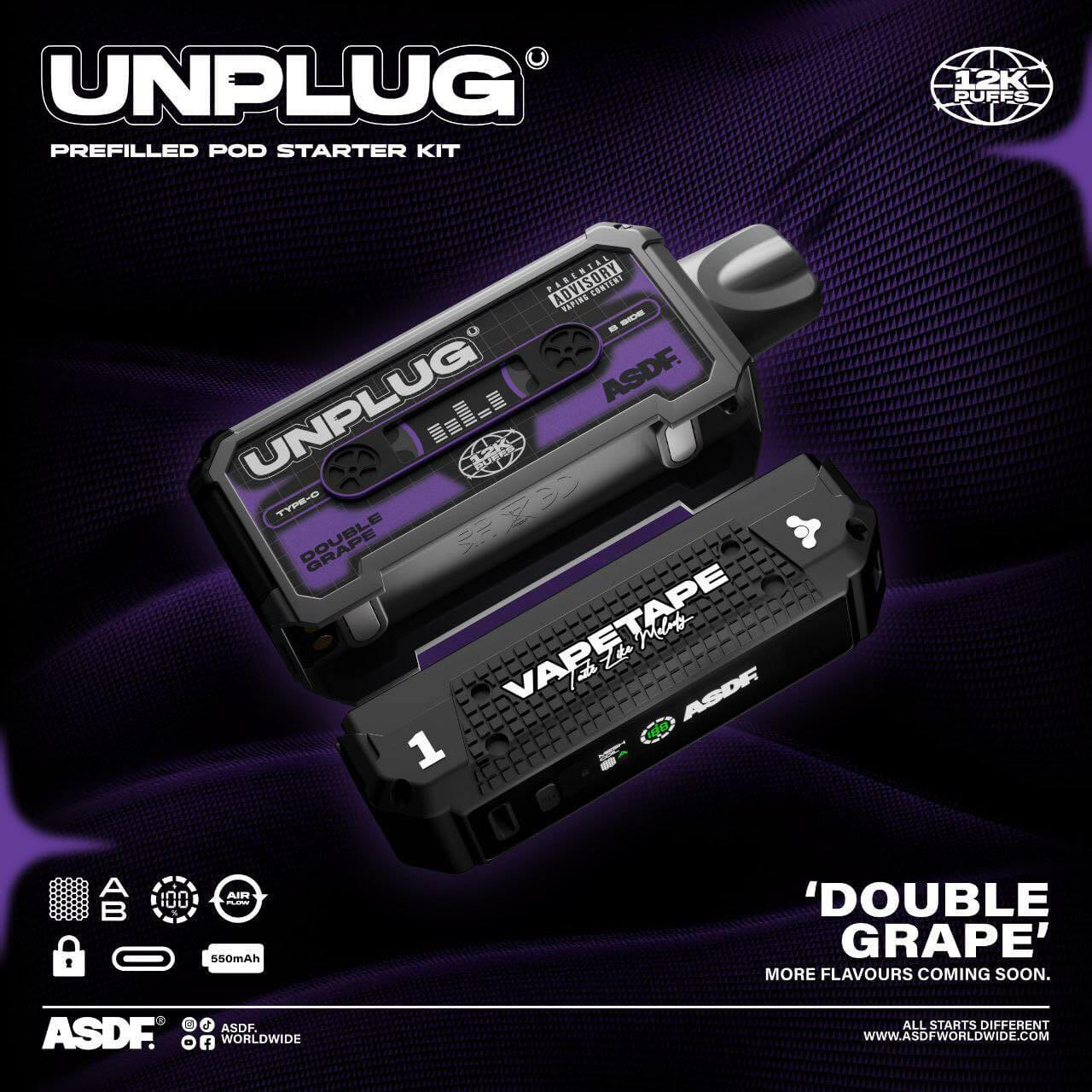 vapetape-unplug-12000-double-grape-(SG VAPE COD)