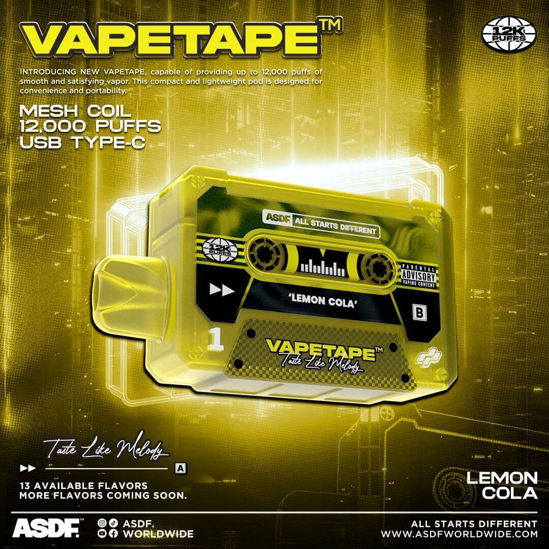 Vapetape-12000-Puffs-Lemon-Cola-(SG VAPE COD)