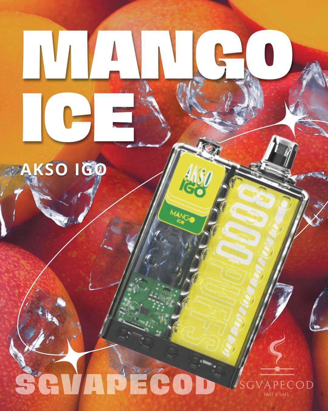 Akso IGO 8000-Mango Ice