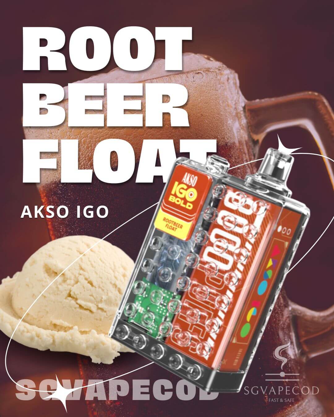 Akso IGO 8000-Rootbeer Float
