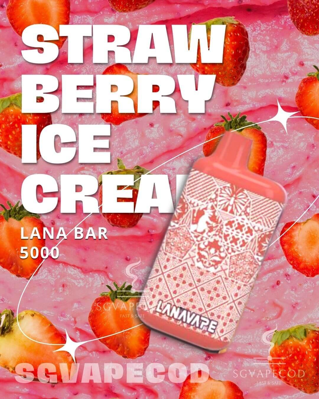 Lana bar 5000-Strawberry Ice Cream