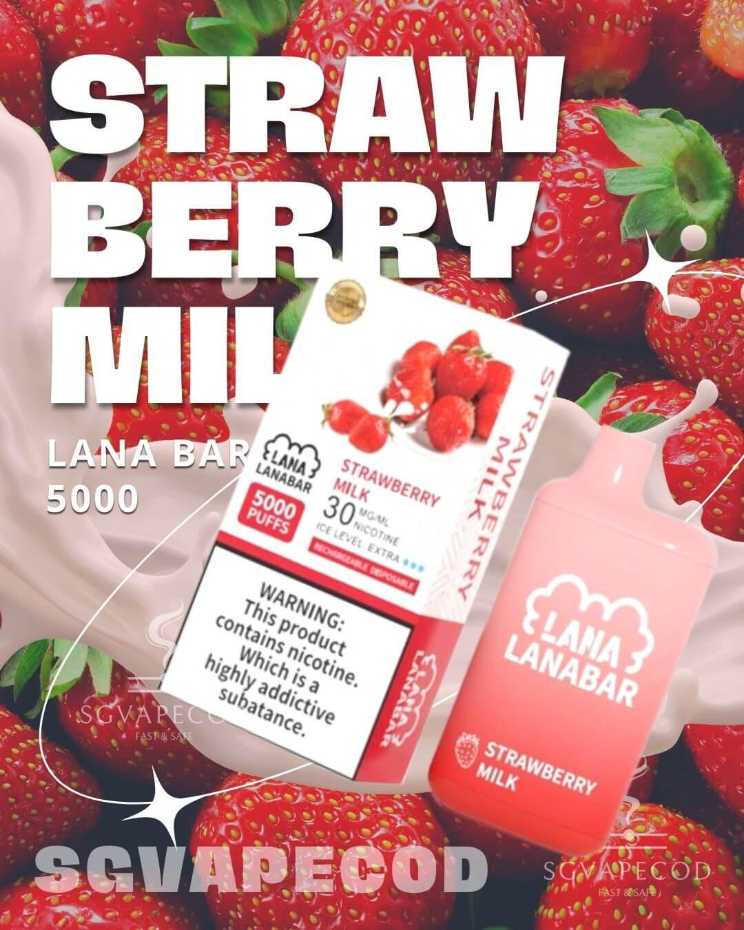 Lana bar 5000-Strawberry Milk