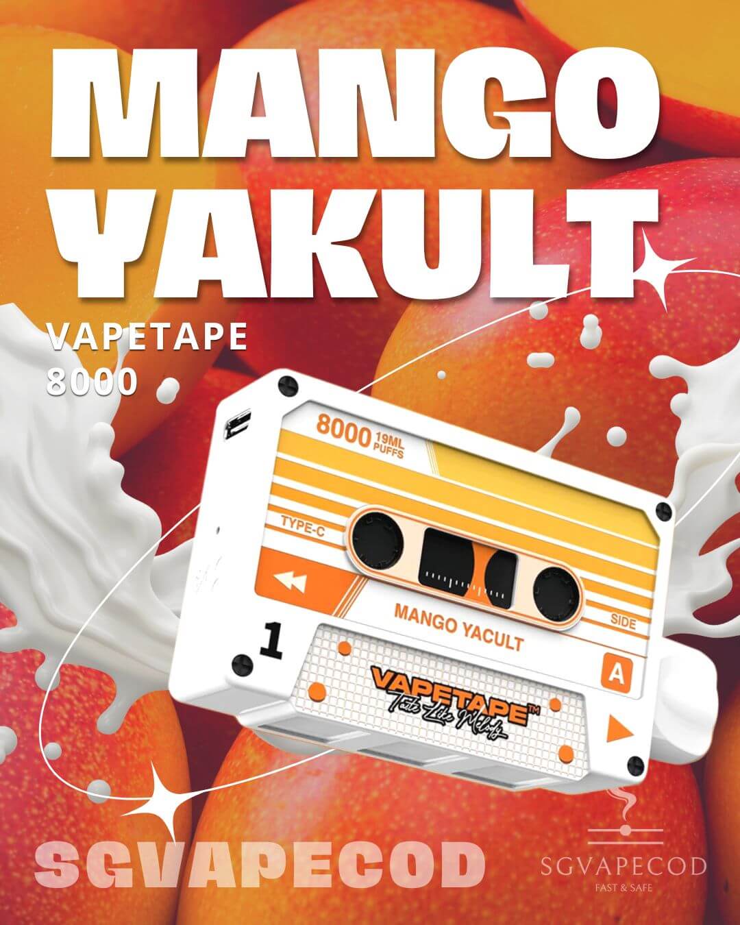 Vapetape-8000-Mango-Yakult-(SG VAPE COD)