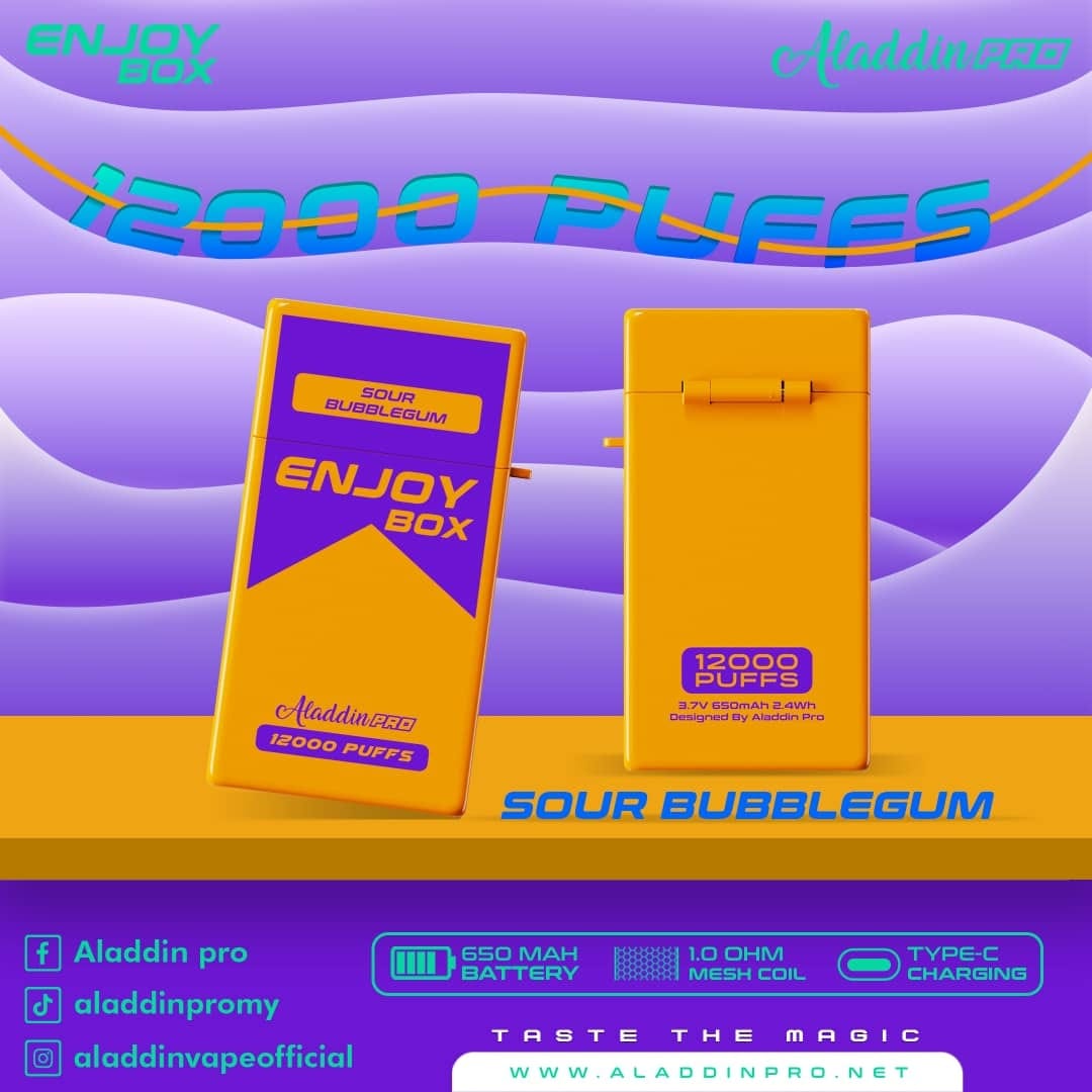 Aladdin Pro Box 12000-Sour Bubblegum
