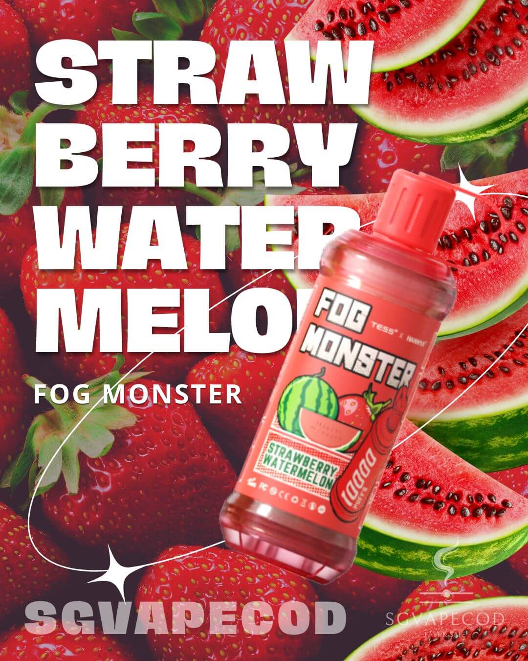 Fog Monster 10000-Strawberry Watermelon