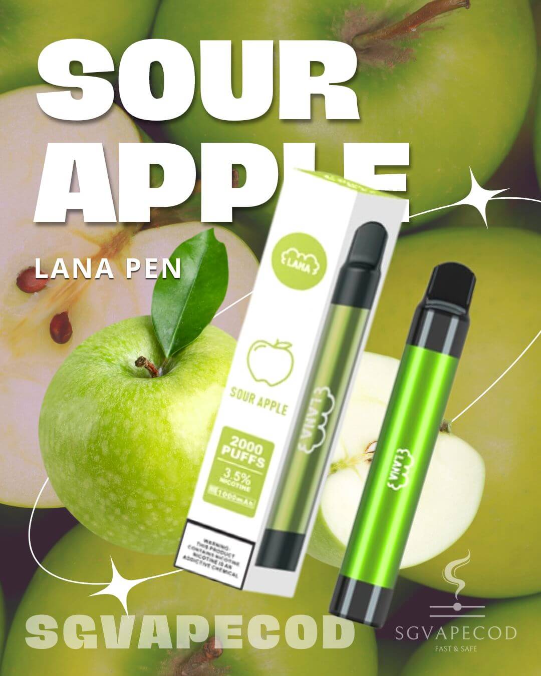 Lana Pen 2000 Bundle-Sour Apple